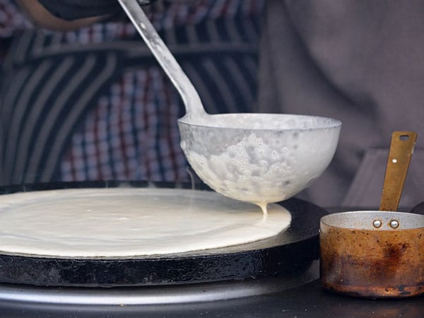 cuisson des crêpes à la bière