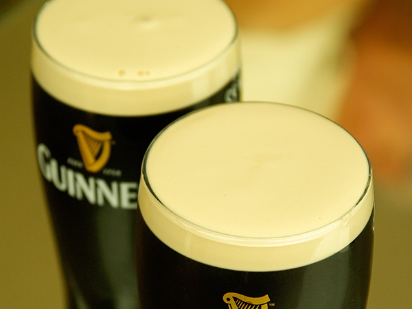 mousse de bière Guinness