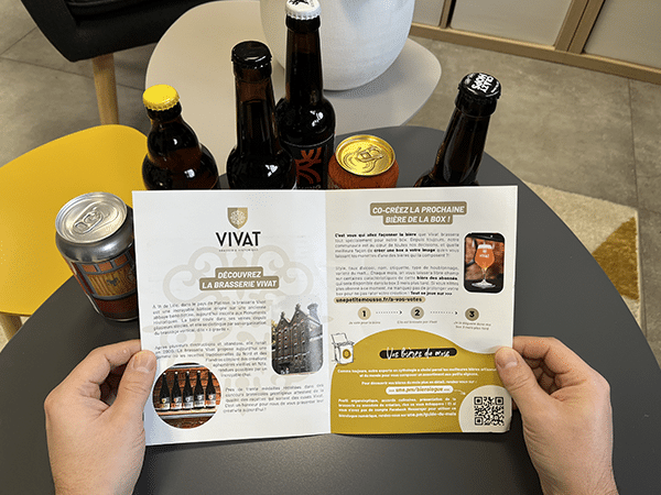 présentation de la brasserie vivat box